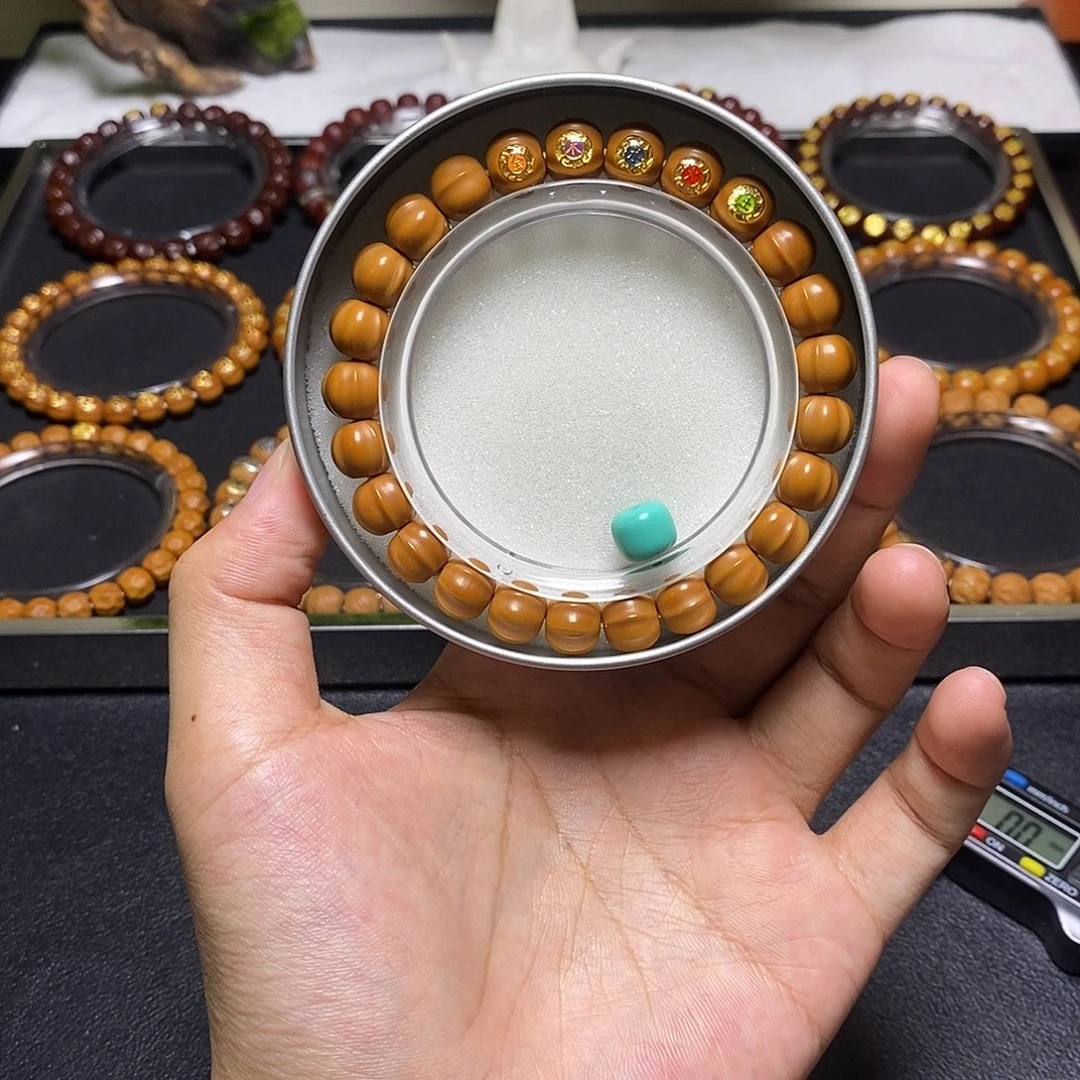 猴头核桃手串五行四花鲨鱼尺寸10左右全品22号