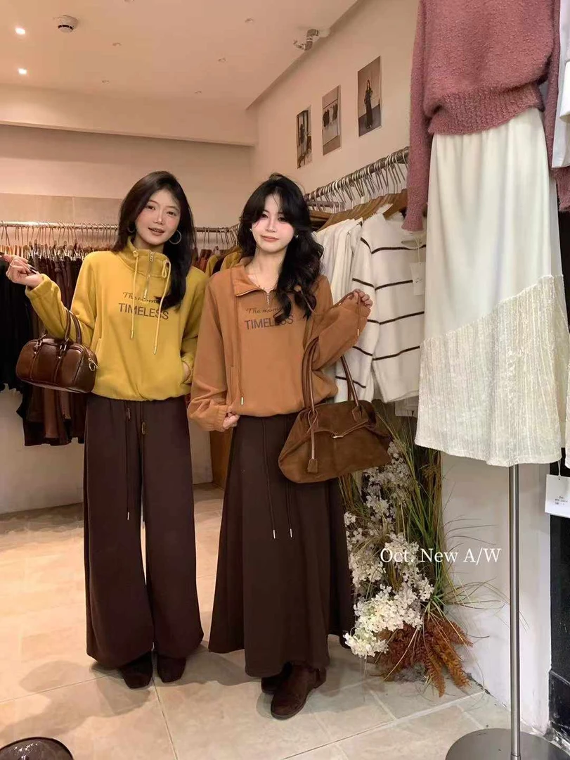 （减龄女神卫衣）上衣网红常规卫衣气质加绒加厚款时尚字母长袖