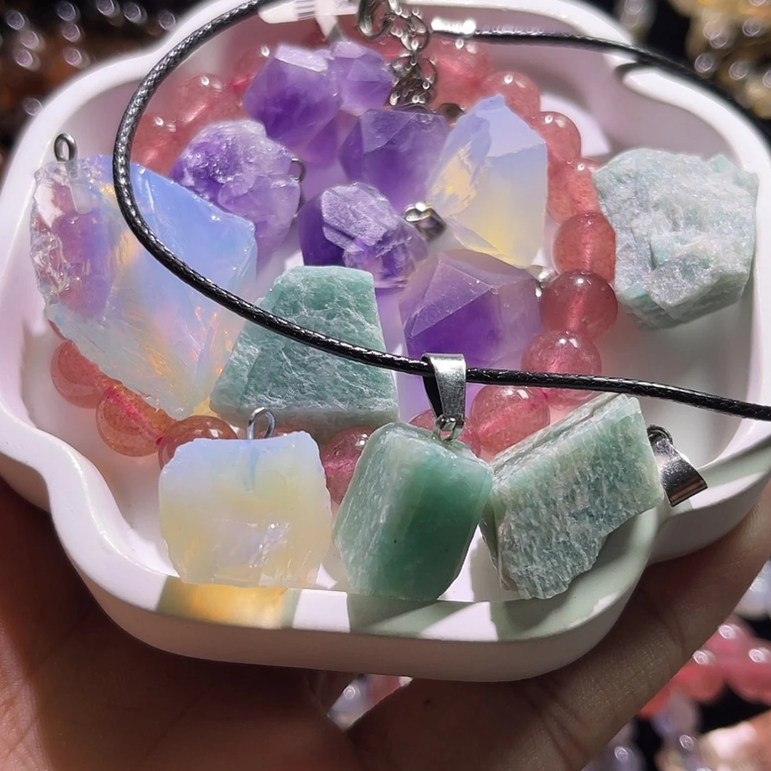 水晶手串未镶嵌拼手速