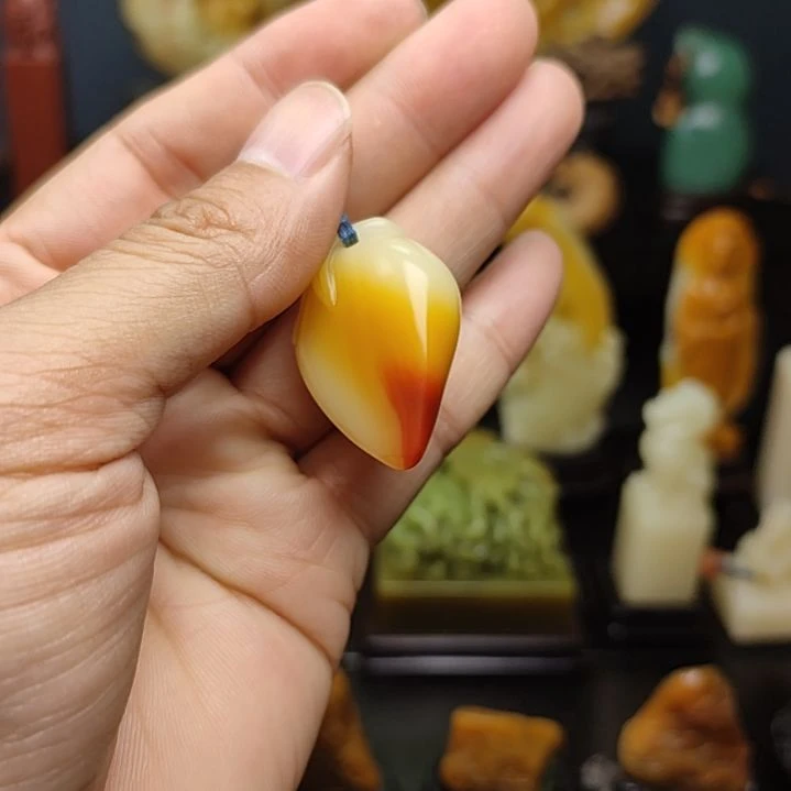 寿山石印石挂件挂件挂件