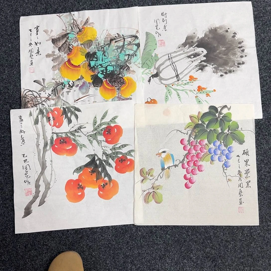 国画福利随机一张35*35小斗方