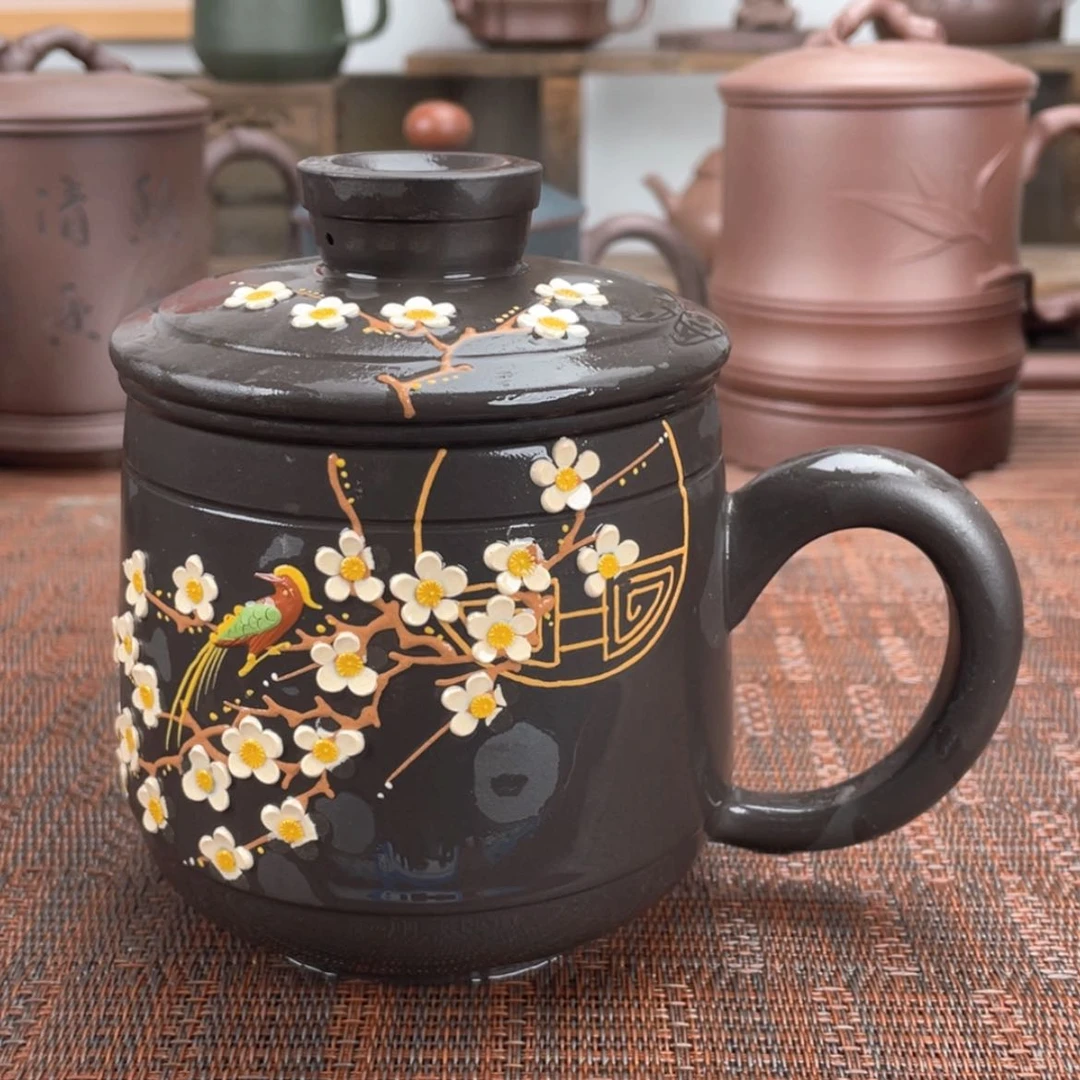 【闪购商品】紫砂茶杯宜兴原矿紫砂盖杯微瑕