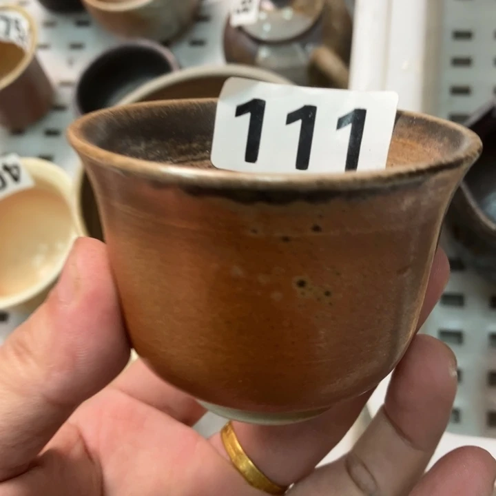 柴烧茶具茶杯大放漏