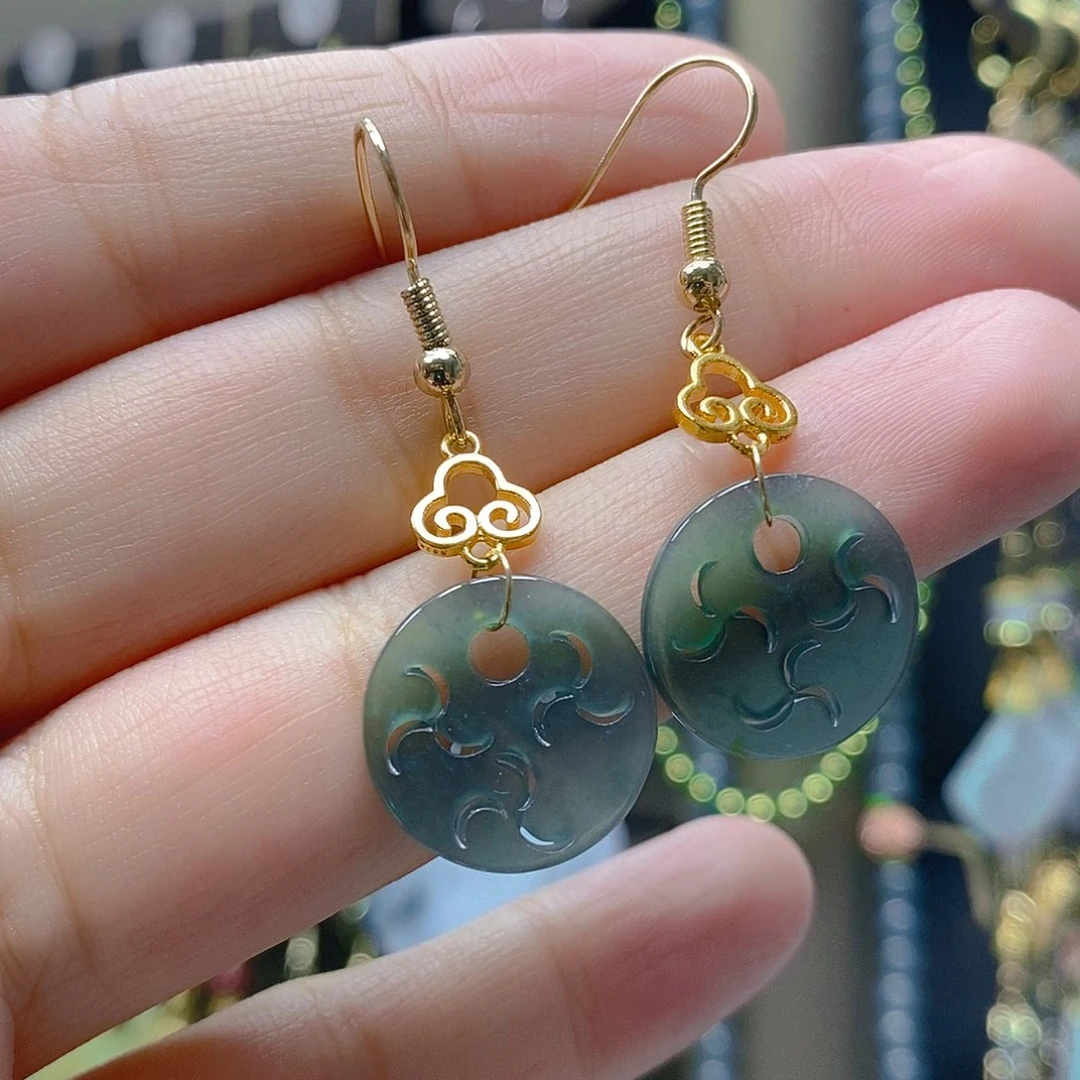 未镶嵌翡翠耳饰翡翠