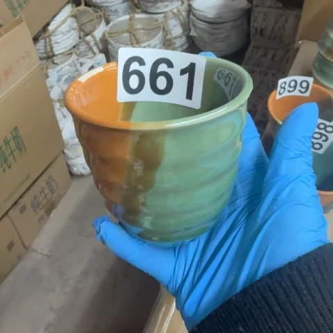 泥塑磁州窑出口闻香杯一个遐思品