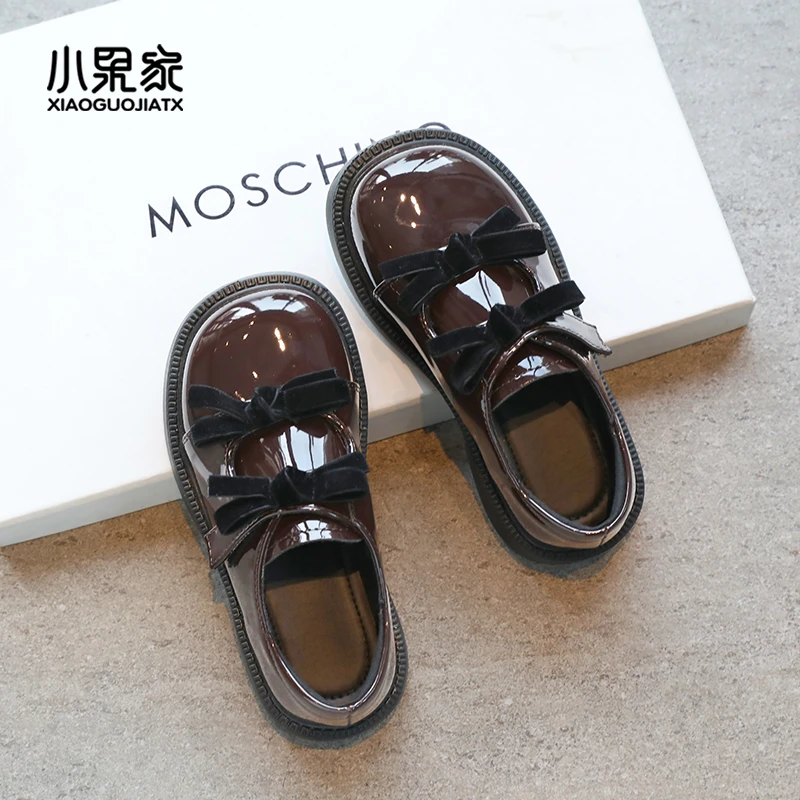 公主鞋女童皮鞋春秋款黑色单鞋儿童玛丽珍鞋小女孩鞋子演出配礼服