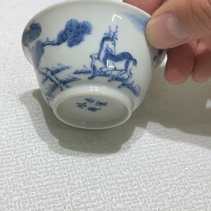 古***茗瓷片精美的的陶瓷摆件……