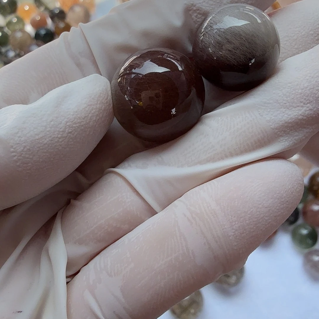 兔毛14/16mm打孔定制不退换未镶嵌水晶❤***μ