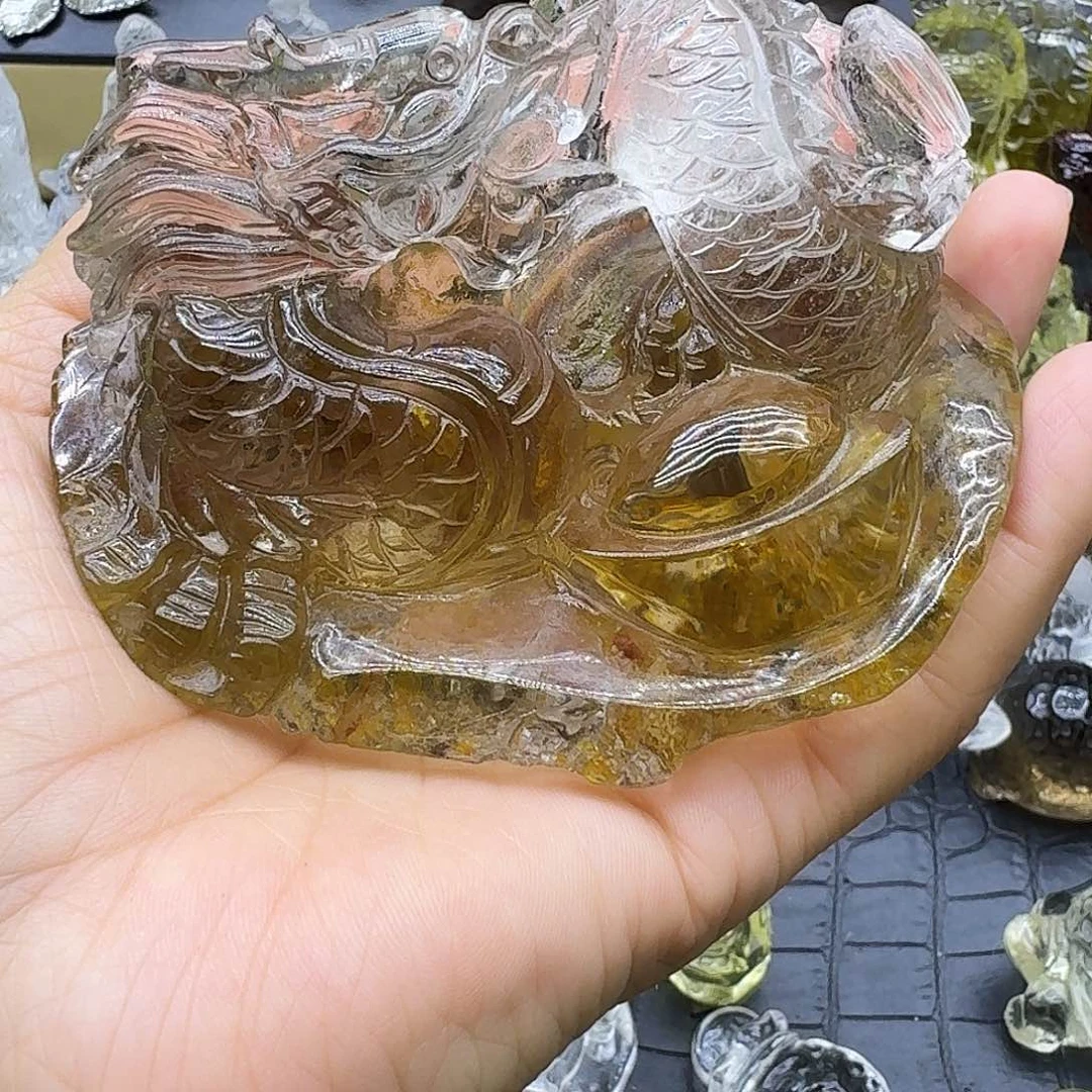 *****水晶珠宝半成品未镶嵌龙