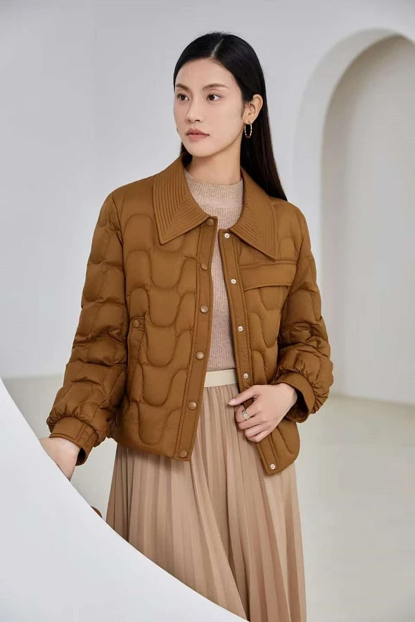 【COCO MARKIE】荼蘼花开丨韩版时尚百搭秋冬短款鹅绒服YPH6813