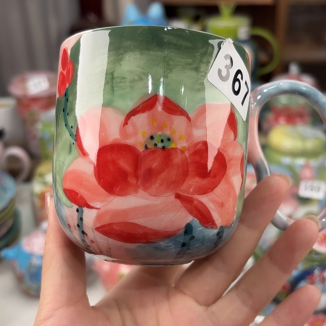 景德镇手绘高温釉下彩陶瓷茶具