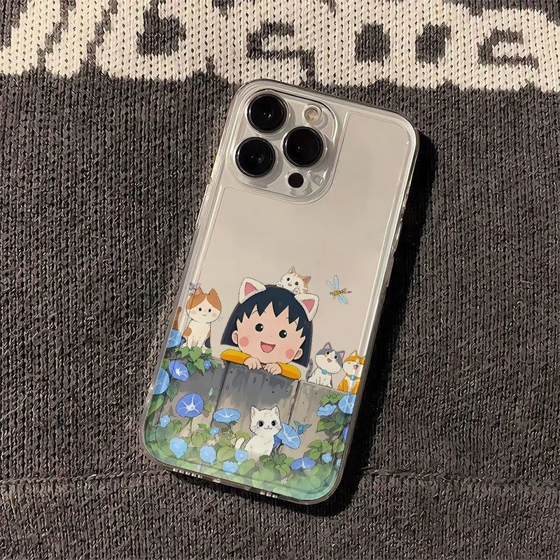 樱桃小丸子太空手机壳适用于苹果16透明iphone14手机壳1512pro