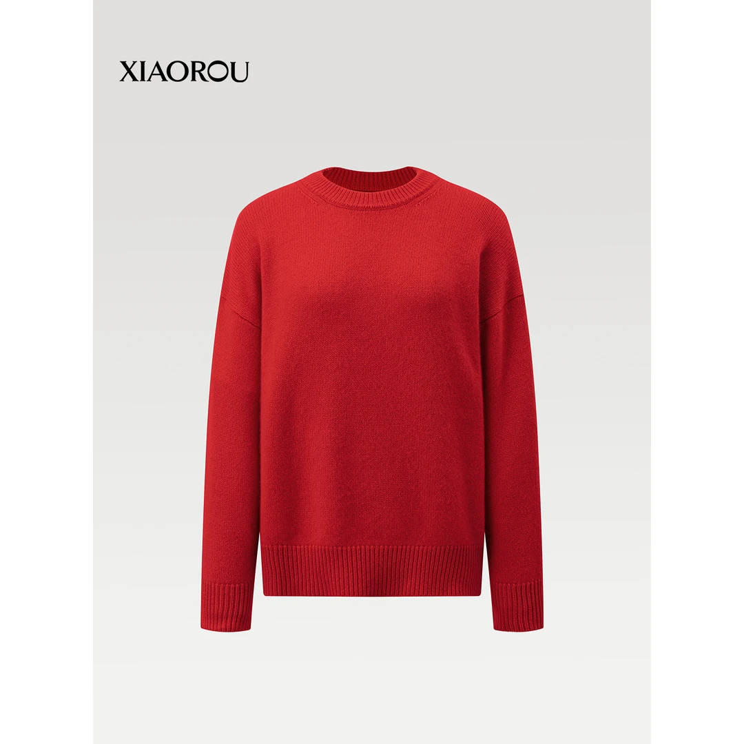 XIAOROU/小柔CH16长袖圆领100 Cashmere 羊绒套衫