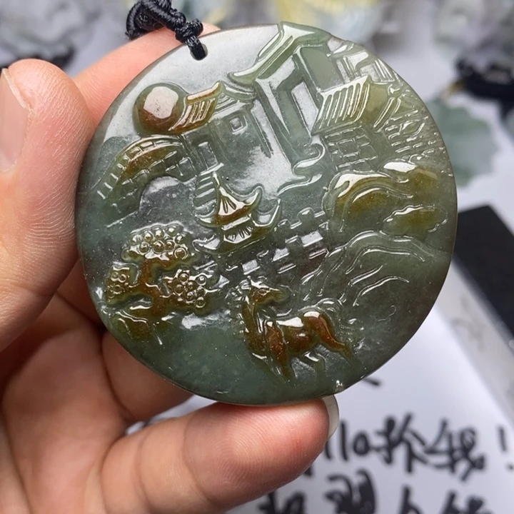 翡翠未镶嵌颈饰翡翠