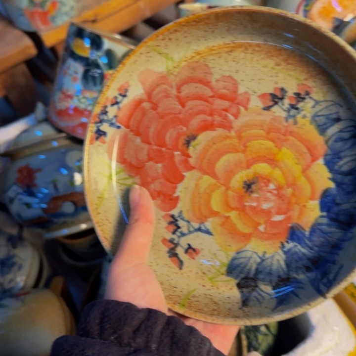 瓷片景德镇陶瓷手工手绘