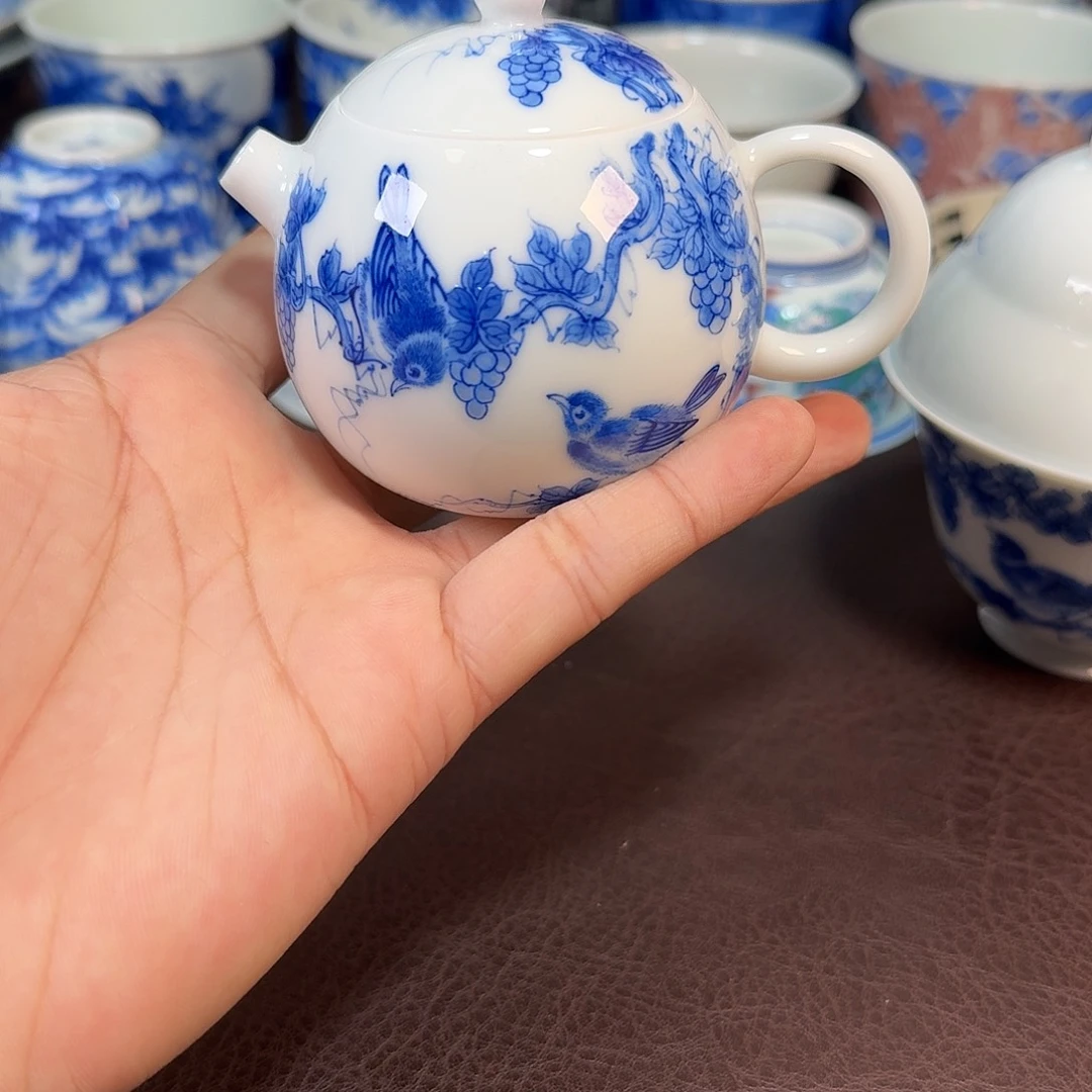 减***Z现代景德镇陶瓷盖碗