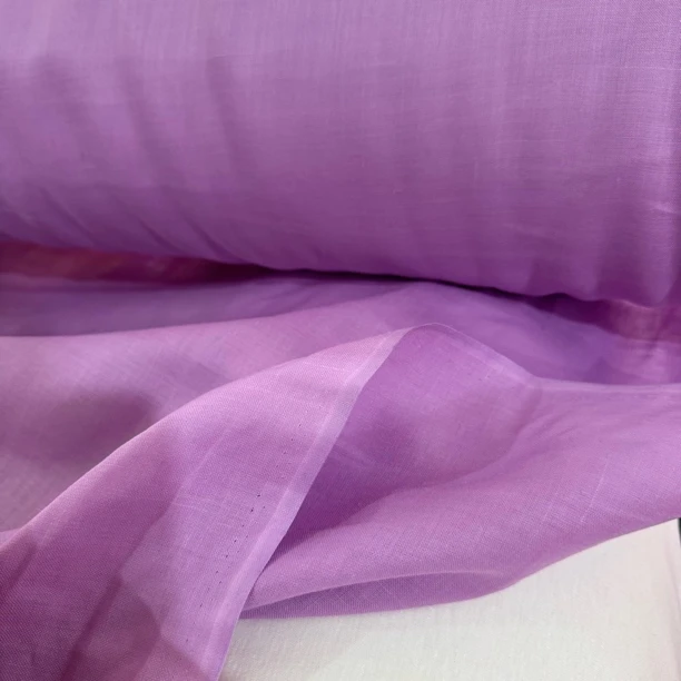 22 百分百纯植物香宇紫色纯苎麻面料 进口面料2米价