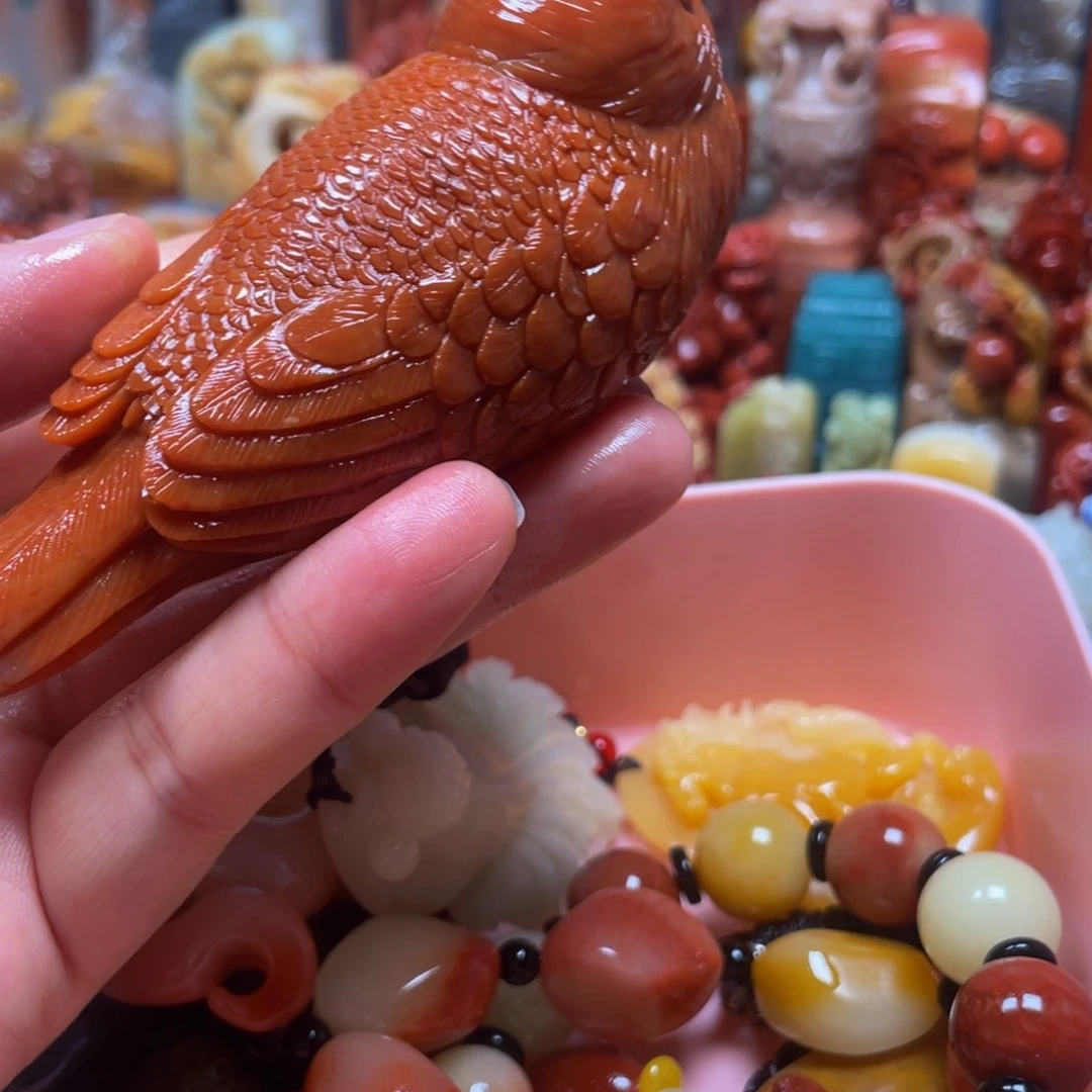 昌化石印石精美芙蓉