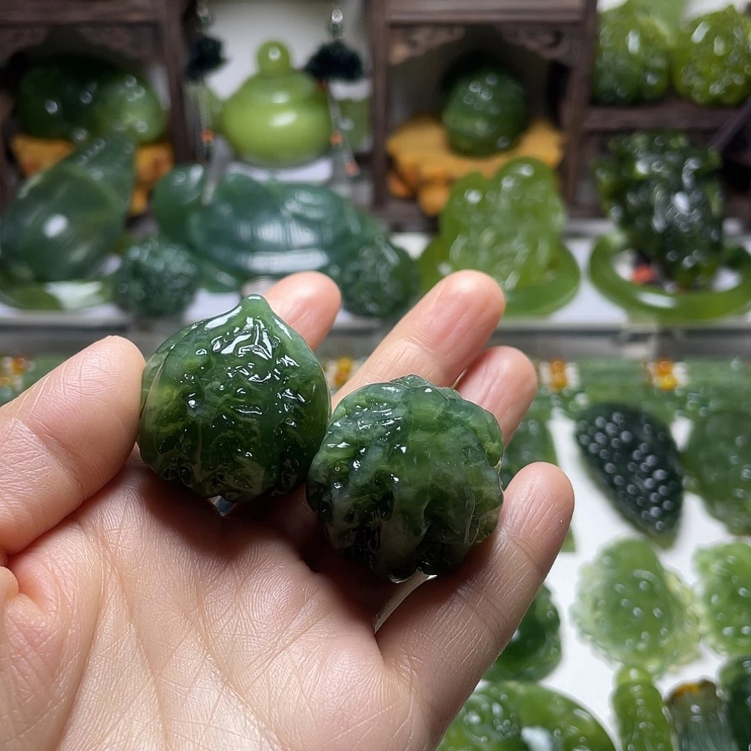 蛇纹石玉未镶嵌手把