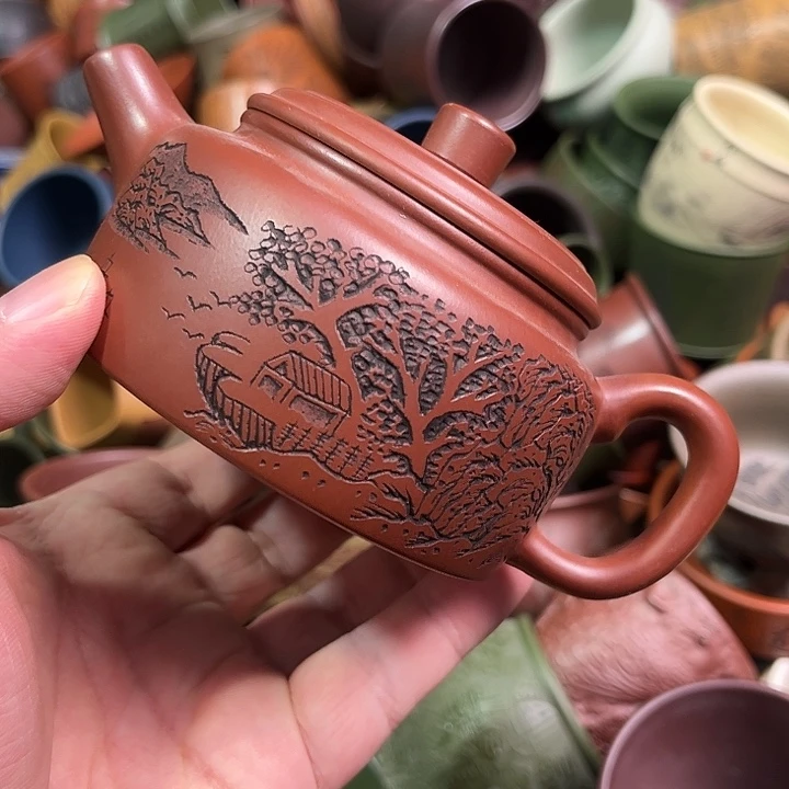 紫砂茶杯全手工紫砂主人杯