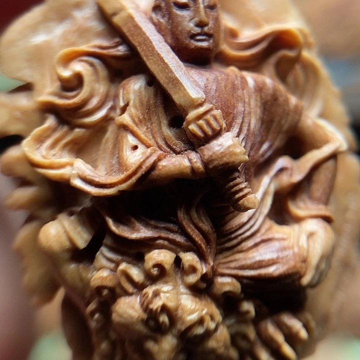 纯手工浮雕文殊菩萨