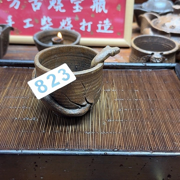 纯手工制作粗陶茶具