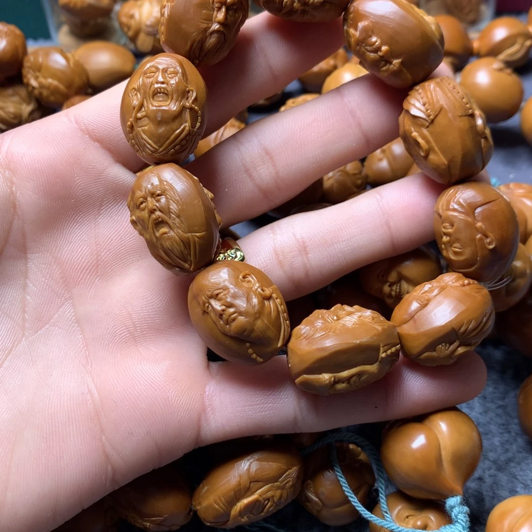 橄榄核手串/手链赵近超写实罗汉1.9