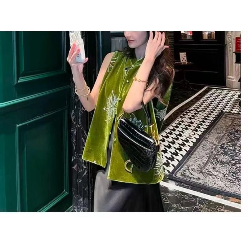 烟花秀--新中式国风时尚休闲百搭轻奢高定秋冬宽松显瘦气质马甲