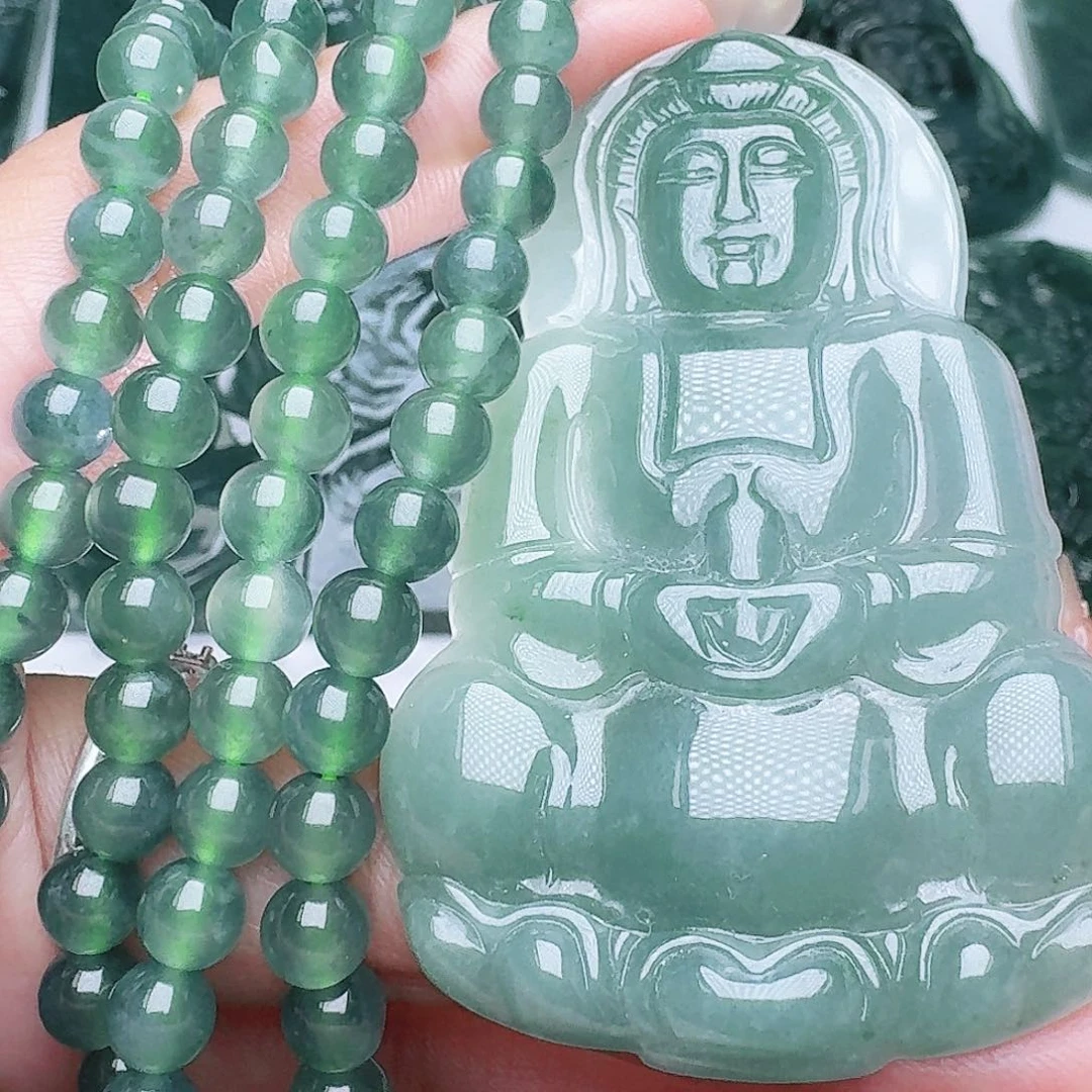 翡翠未镶嵌颈饰1111