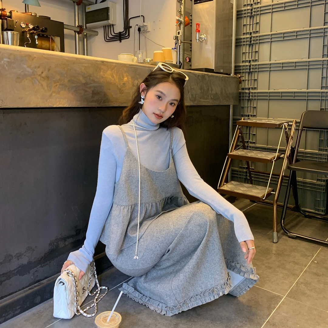 【塞尔维亚】RARE ZZ老钱高级感吊带内搭上衣半身裙轻奢风三件套