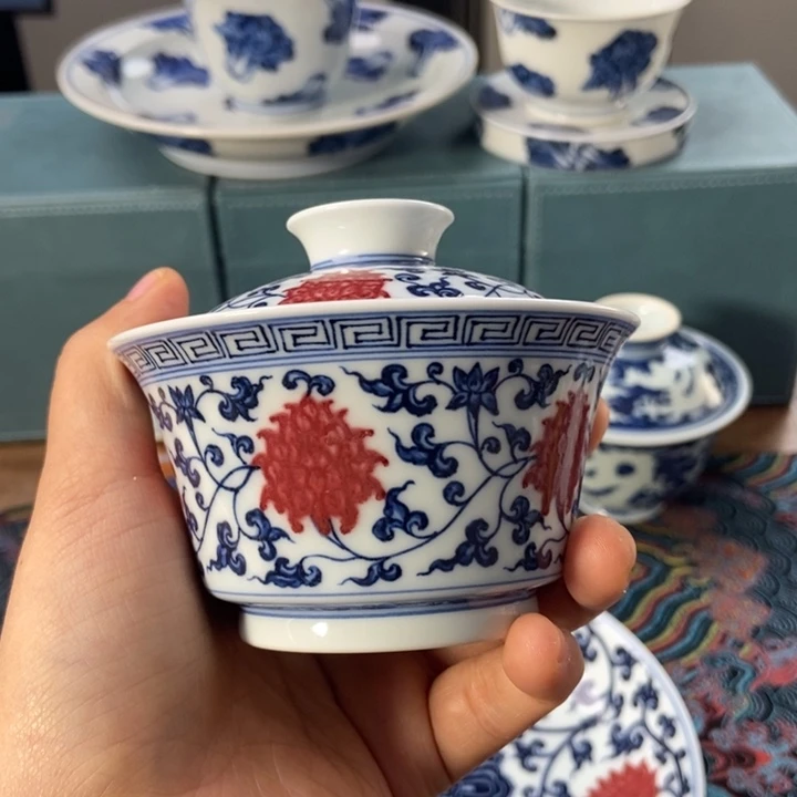 杯阳春白雪 缠枝马蹄