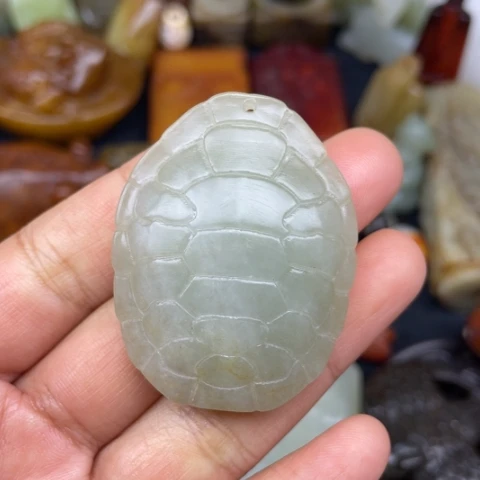 和田玉未镶嵌颈饰74