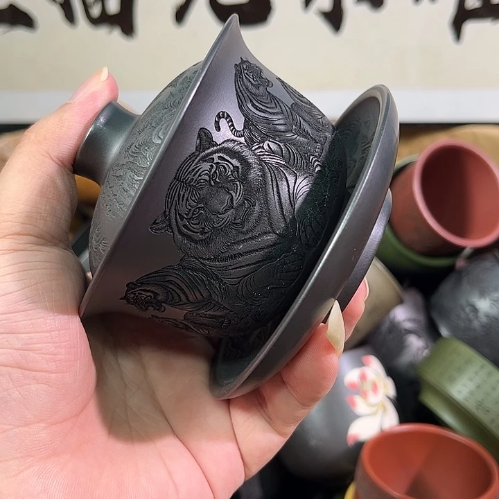 茶杯紫砂全手工紫砂主人杯