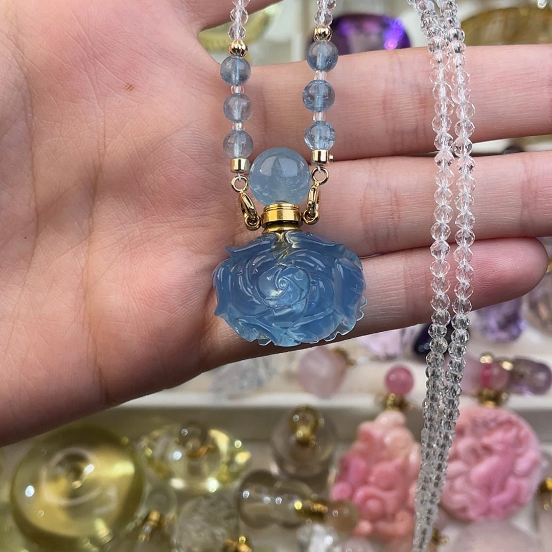 紫晶颈饰银S925镶嵌佑*天然水晶吊坠808