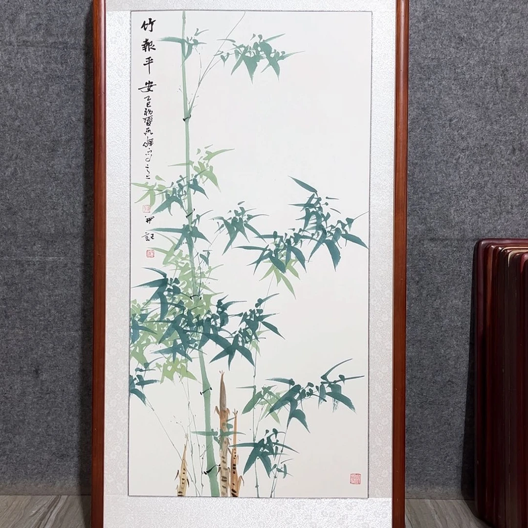 国画书画作品带框63×123