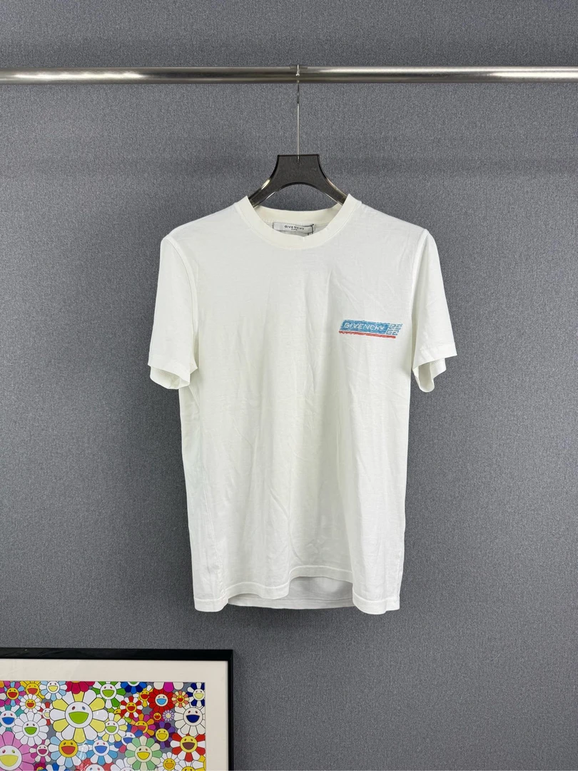 95新 Givenchy/纪梵希 GIVENCHY纪梵希亮片字母LOGO短袖 S码12783