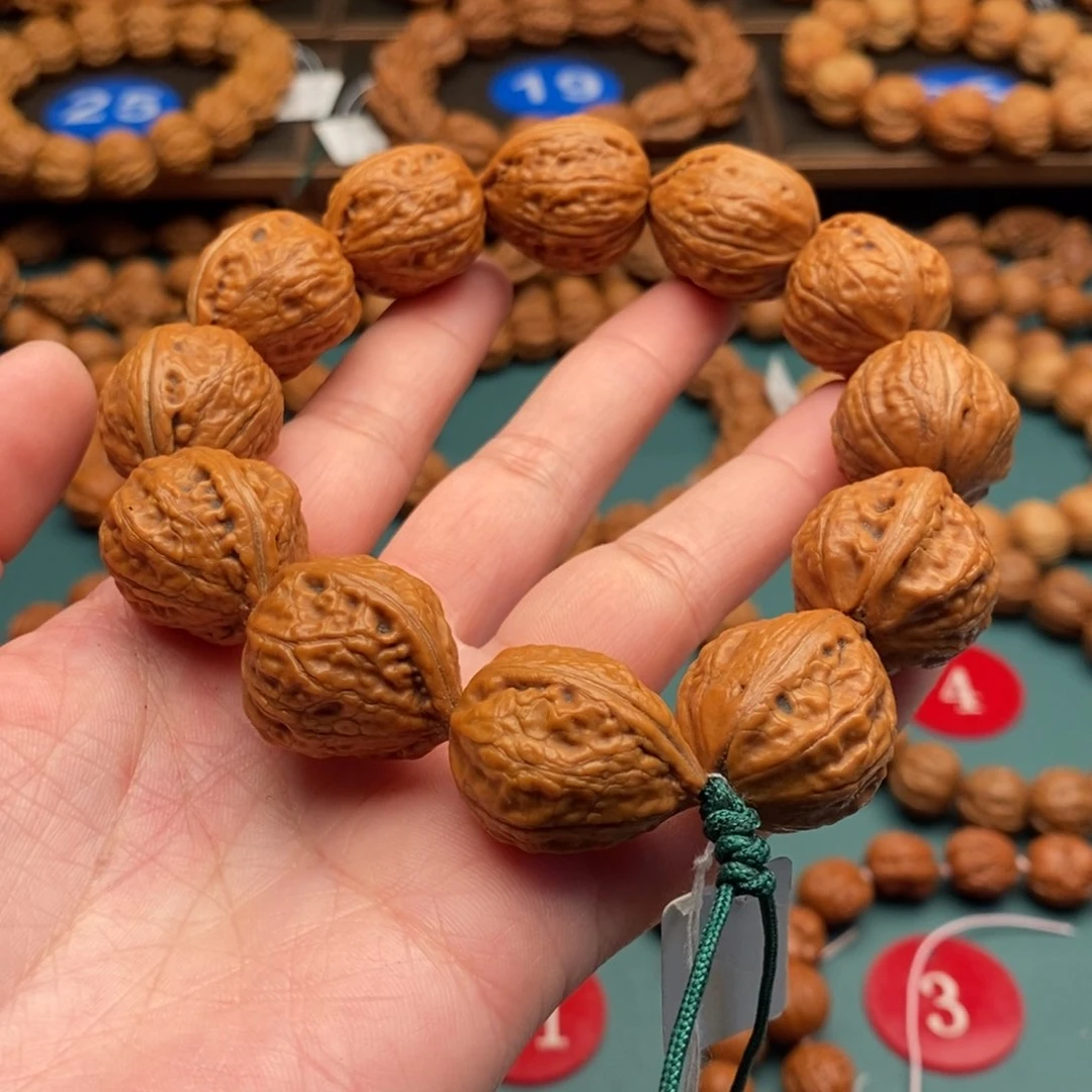 文玩核桃手串21尺寸桃心