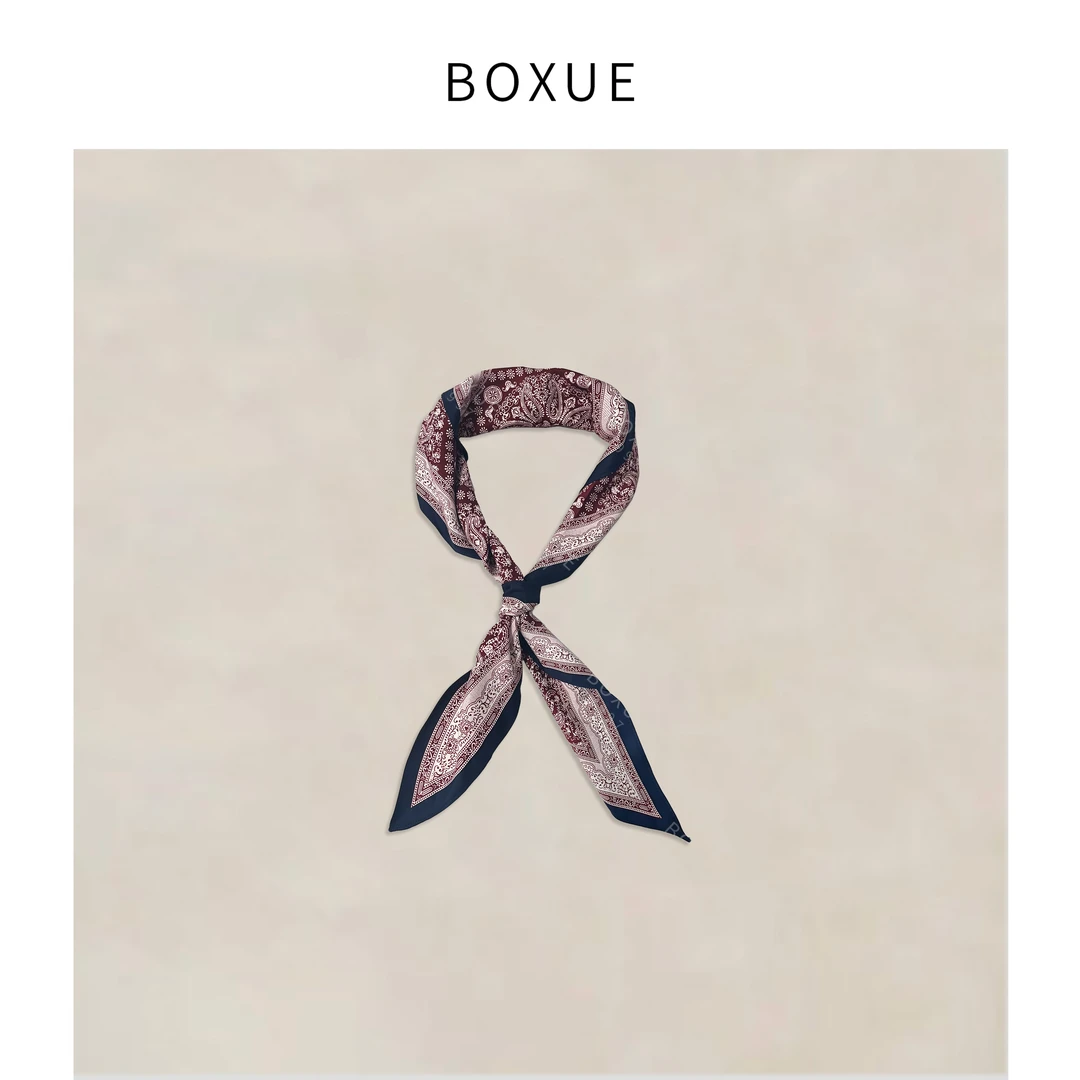 BOXUE“加分项” 秋冬新款时尚休闲腰果花轻奢丝巾#250831S3699