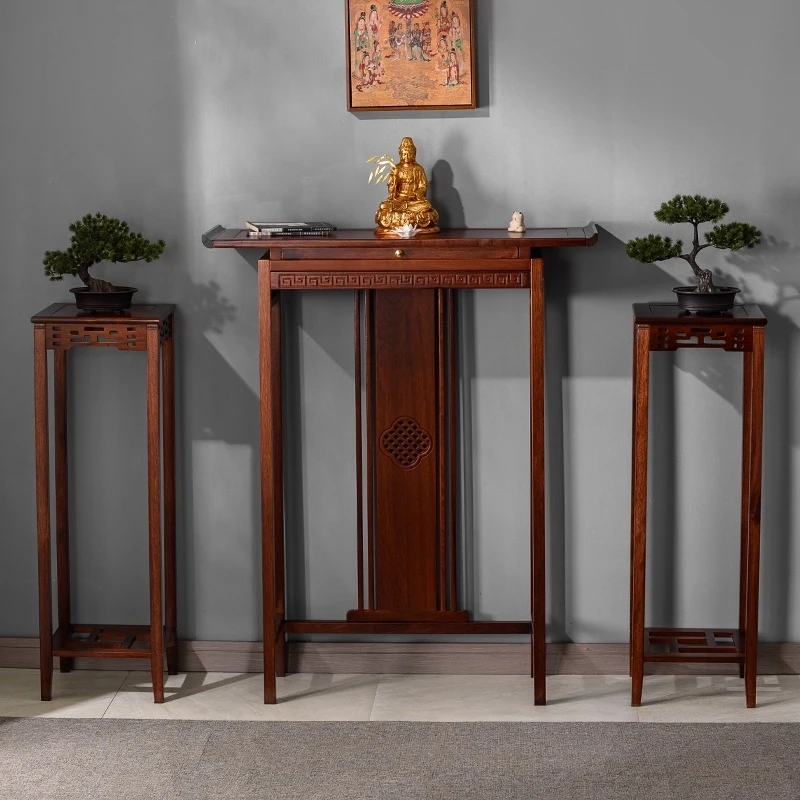 实木供桌佛台家用佛龛立柜神台神龛财神爷柜子菩萨供奉案台香火桌