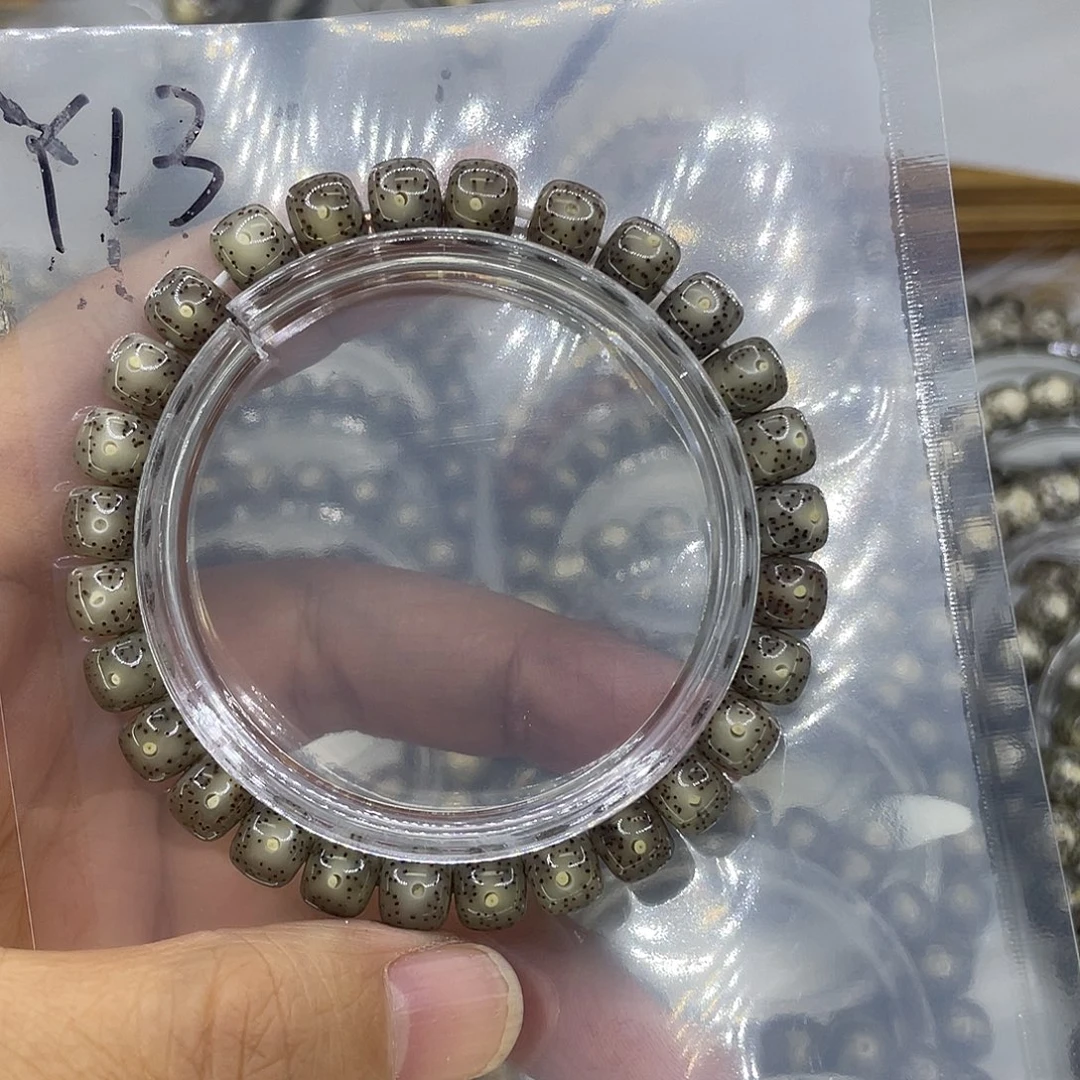 寻***鳞星月菩提手串Y13黑果冻8