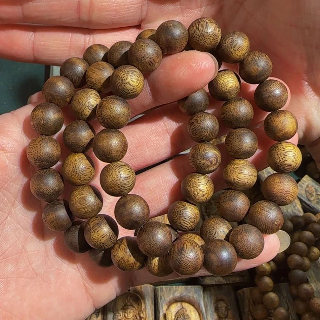 沉香手串陆河老料圆珠单圈1.1高货多样性发一