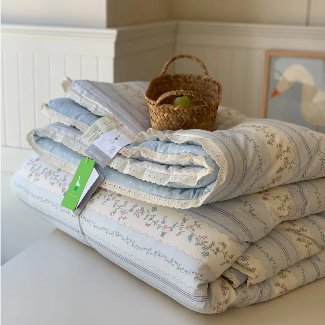 【大鹅特惠专场】慕斯春秋系列 花边全棉春秋被双人被子四季被芯