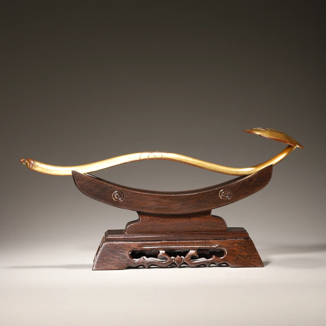 Jot36 清代 铜鎏金光绪款吉字如意