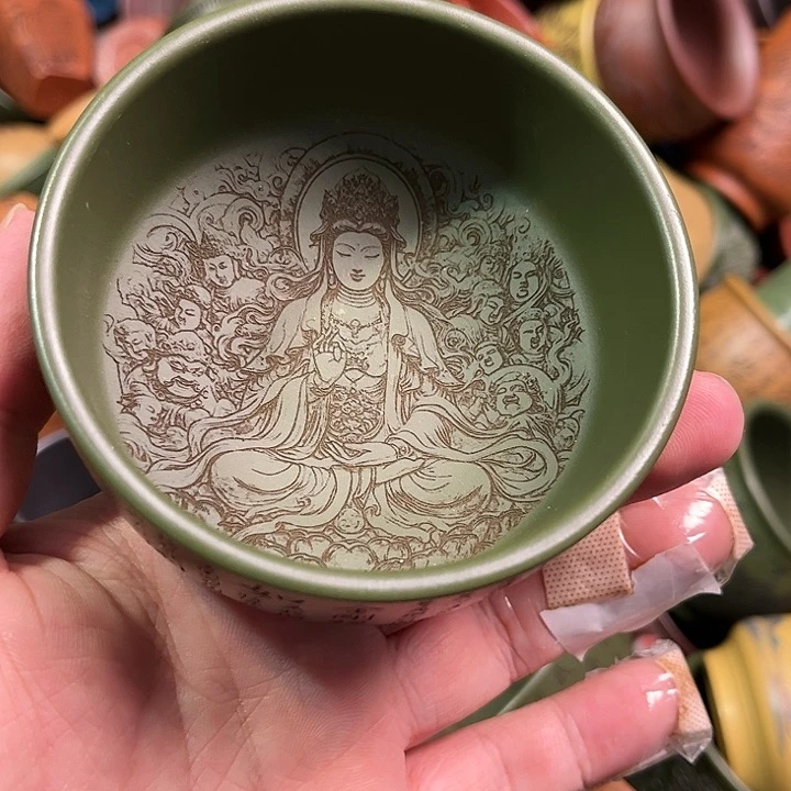 紫砂茶杯全手工紫砂主人杯