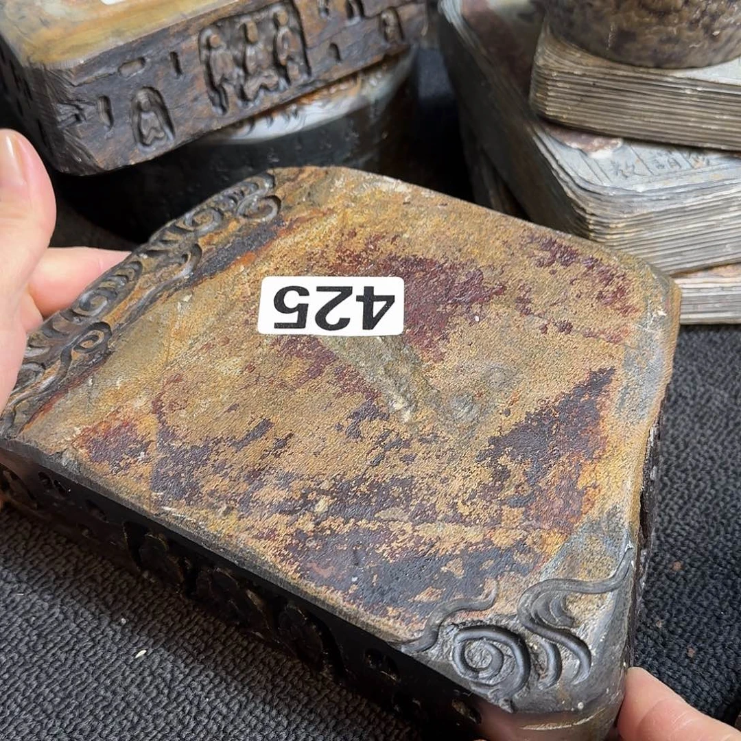 歙砚石刻壶承壶承