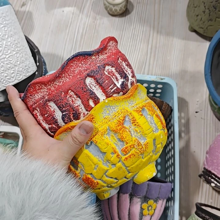 红陶吸水透气的白陶花盆凑满12发货