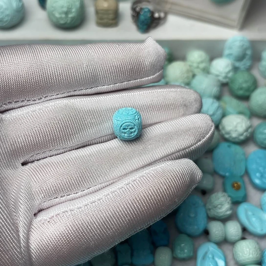 绿松石珠宝半成品未镶嵌