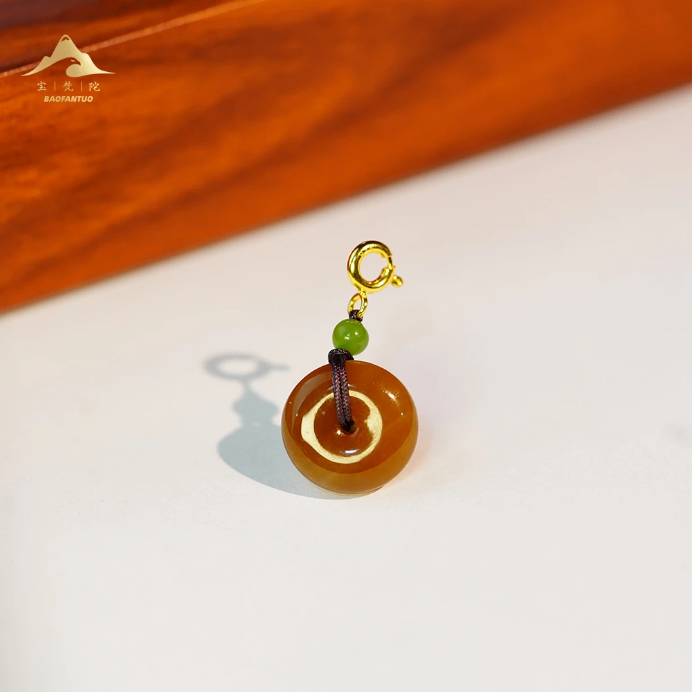 和田玉糖玉平安扣吊坠【扣肉推荐】2189