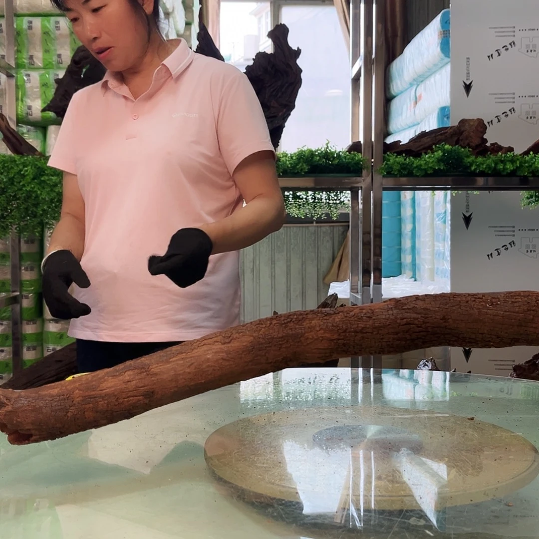 香榧木沉木鱼缸造景