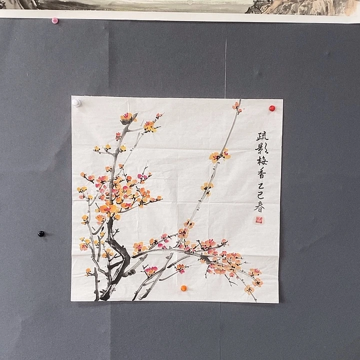 国画68/68葛白鸽手绘画芯